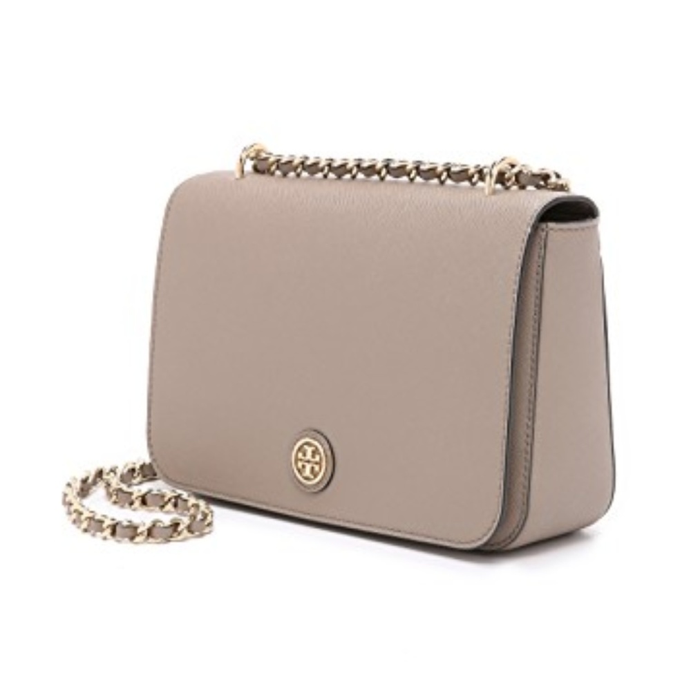 Tory Burch Robinson Adjustable Purse French Grey